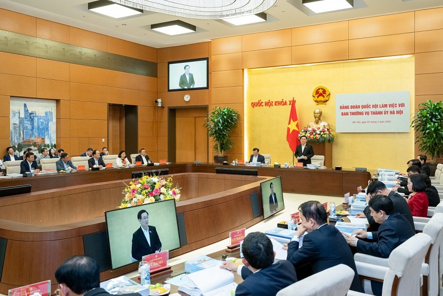 Chủ tịch Kl 99 Thể Thao Link Mới làm việc với Ban Thường vụ Thành ủy Hà Nội về dự án Luật Thủ đô (sửa đổi)