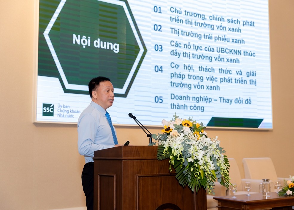 Một số hình ảnh hội thảo chủ đề ‘‘Khởi tạo mạnh mẽ, gia tăng dòng vốn xanh thúc đẩy tăng trưởng kinh tế bền vững” Một số hình ảnh hội thảo chủ đề ‘‘Khởi tạo mạnh mẽ, gia tăng dòng vốn xanh thúc đẩy tăng trưởng kinh tế bền vững”