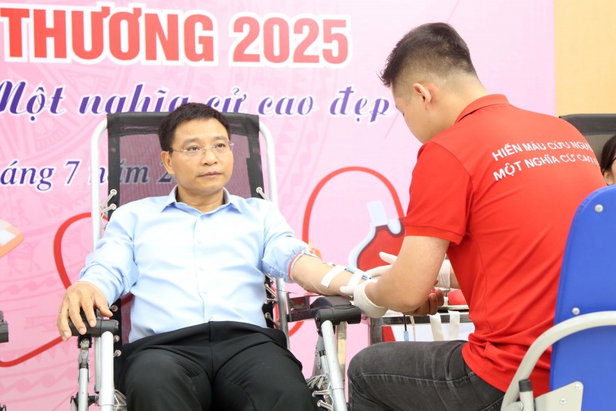 Đoàn Thanh niên Bộ Kl99kl tải ứng dụng tổ chức hiến máu tình nguyện nhân Kỷ niệm 80 năm Ngày truyền thống ngành Kl99kl tải ứng dụng