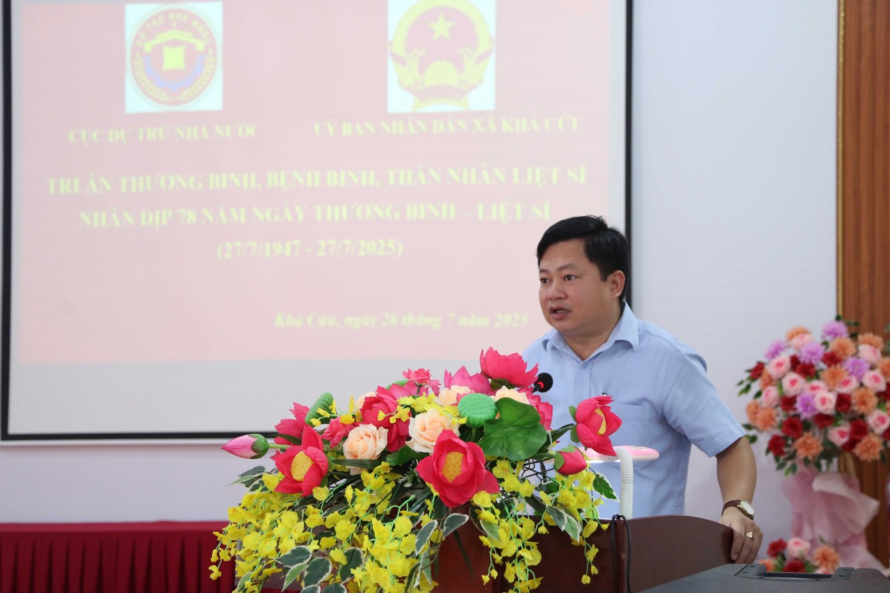 Cục Dự trữ KL99 đăng nhập tri ân thương binh, bệnh binh và gia đình liệt sĩ tại xã Khả Cửu