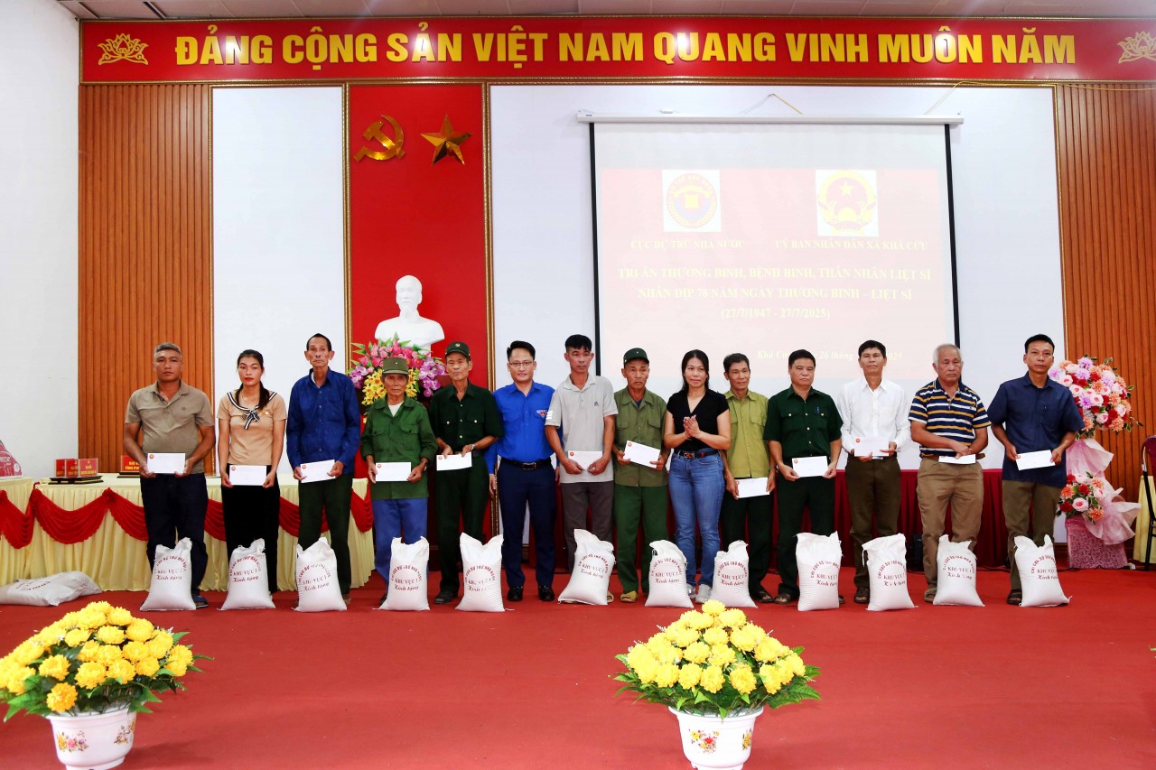 Cục Dự trữ KL99 đăng nhập tri ân thương binh, bệnh binh và gia đình liệt sĩ tại xã Khả Cửu