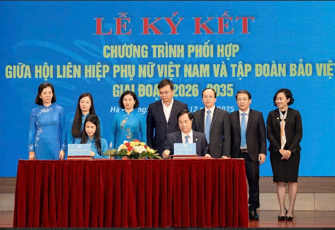 Hội Liên hiệp Phụ nữ Việt Nam và Tập đoàn Bảo Việt ký kết chương trình phối hợp giai đoạn 2026 – 2035