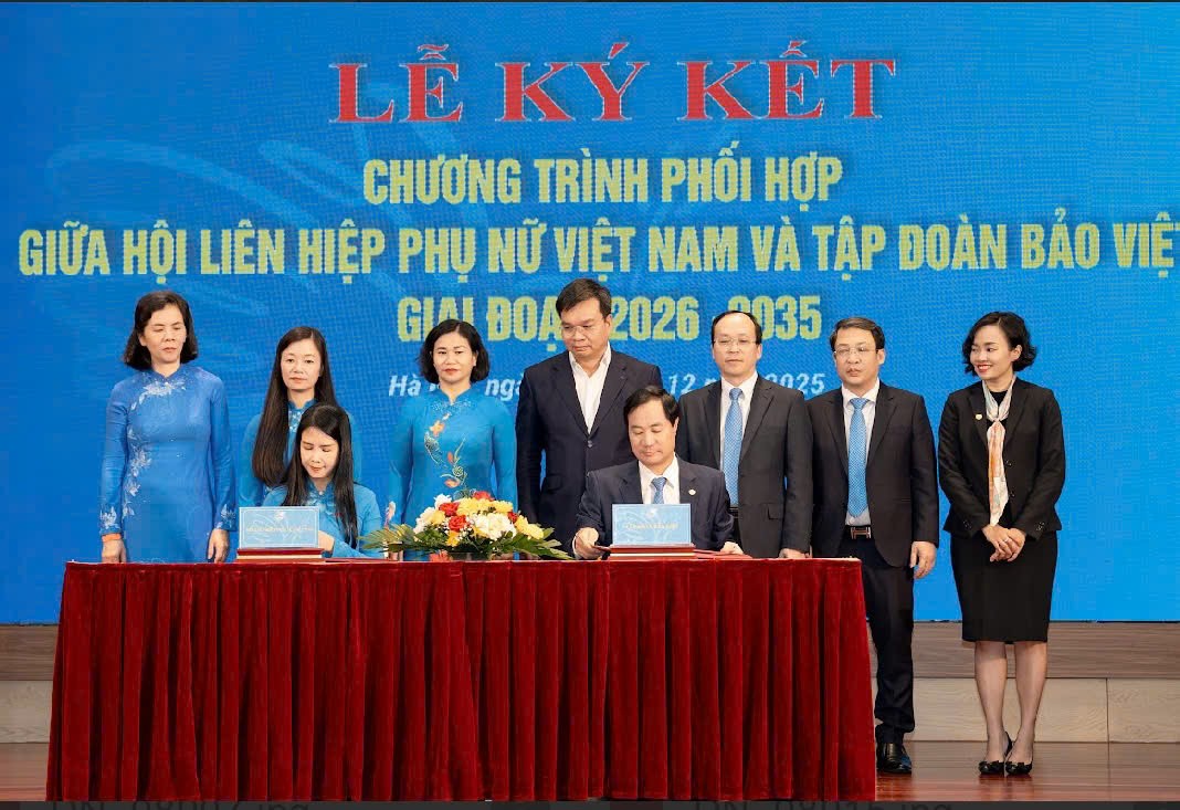 Hội Liên hiệp Phụ nữ Việt Nam và Tập đoàn Bảo Việt ký kết chương trình phối hợp giai đoạn 2026 – 2035 Hội Liên hiệp Phụ nữ Việt Nam và Tập đoàn Bảo Việt ký kết chương trình phối hợp giai đoạn 2026 – 2035
