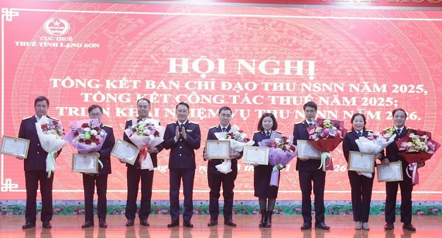 Thuế tỉnh Lạng Sơn thu nội địa năm 2025 vượt cao so với dự toán Thuế tỉnh Lạng Sơn thu nội địa năm 2025 vượt cao so với dự toán