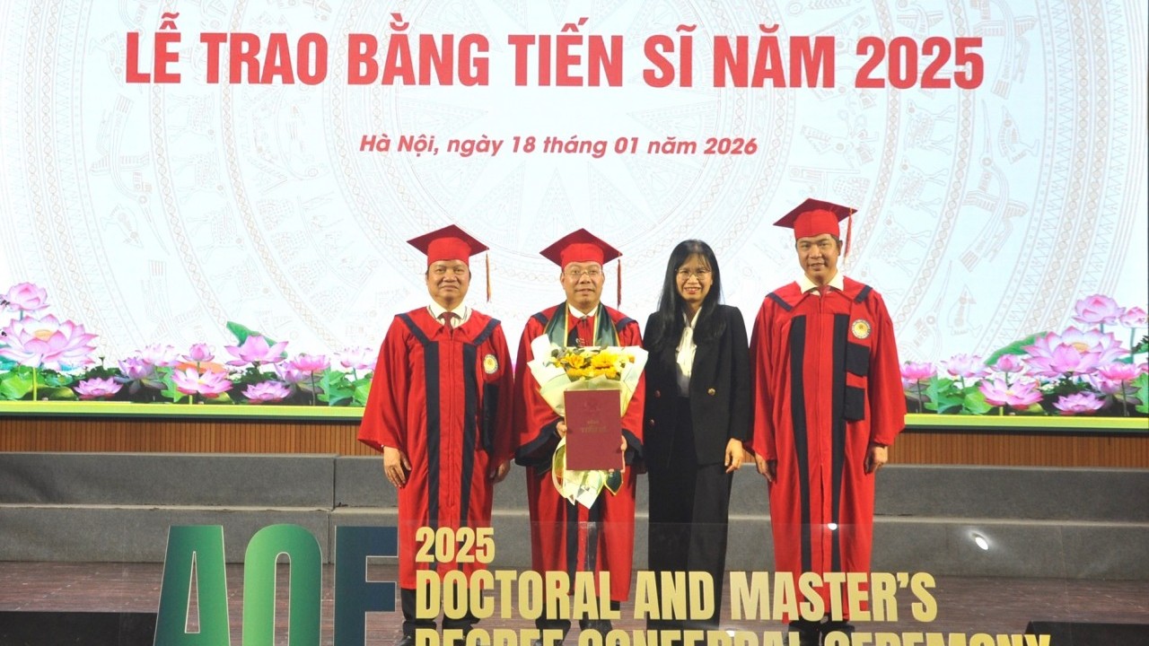 Học viện Kl99kl tải ứng dụng trao bằng tốt nghiệp Tiến sĩ, Thạc sĩ năm 2025