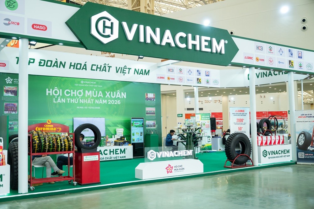 Vinachem tăng cường hiện diện tại Hội chợ Mùa Xuân 2026 lan tỏa giá trị sản phẩm hóa chất Việt Nam