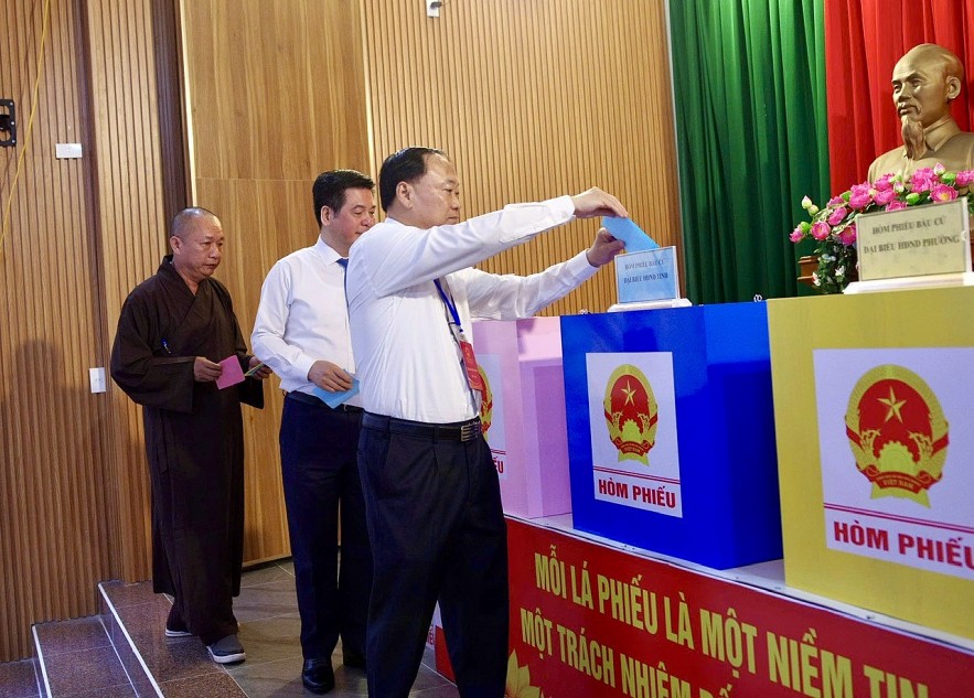 Cử tri tỉnh Gia Lai hân hoan tham gia bầu cử