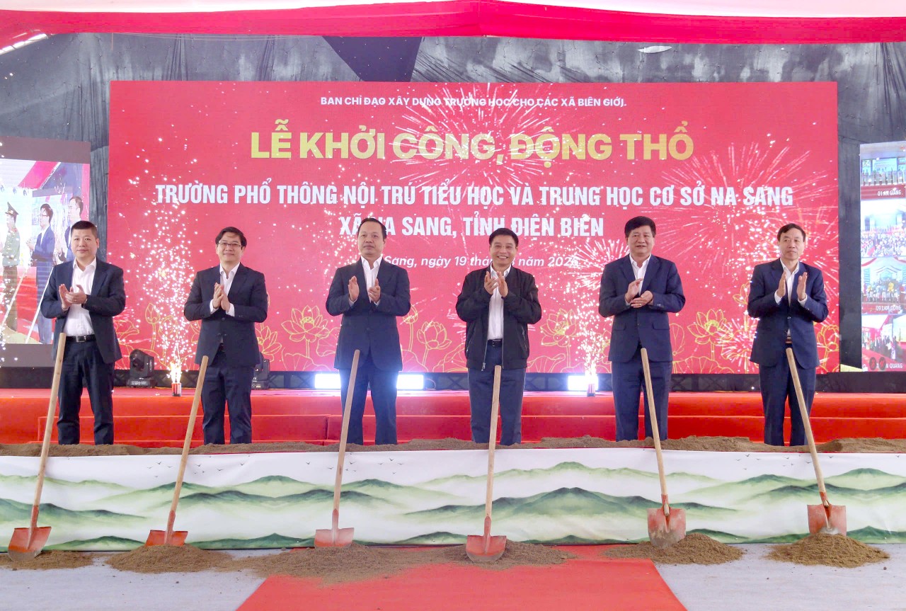 Khởi công xây dựng Trường Phổ thông nội trú liên cấp xã Na Sang, tỉnh Điện Biên Khởi công xây dựng Trường Phổ thông nội trú liên cấp xã Na Sang, tỉnh Điện Biên