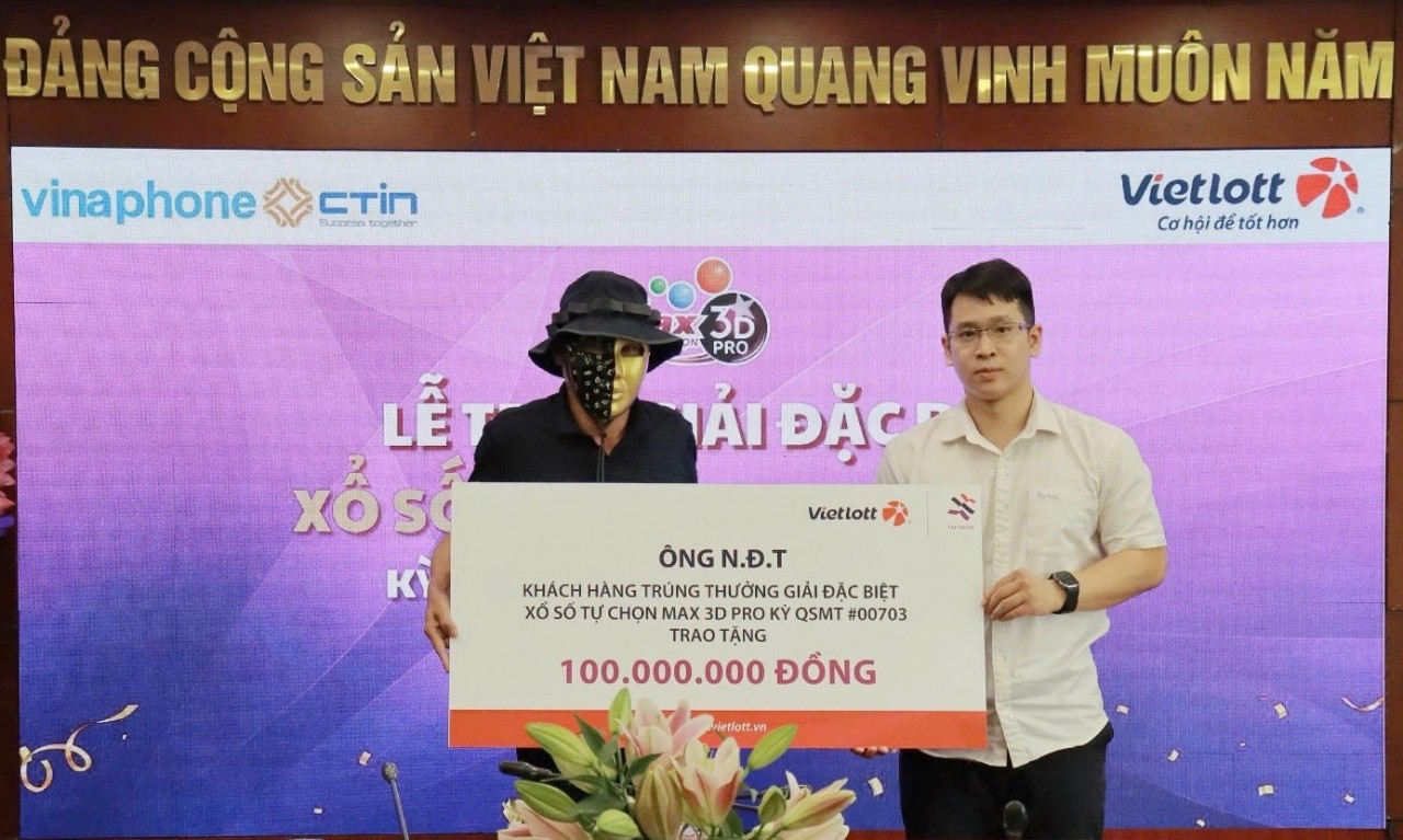 Thêm một người chơi Vietlott trúng 23 giải xổ số tự chọn Max 3D Pro