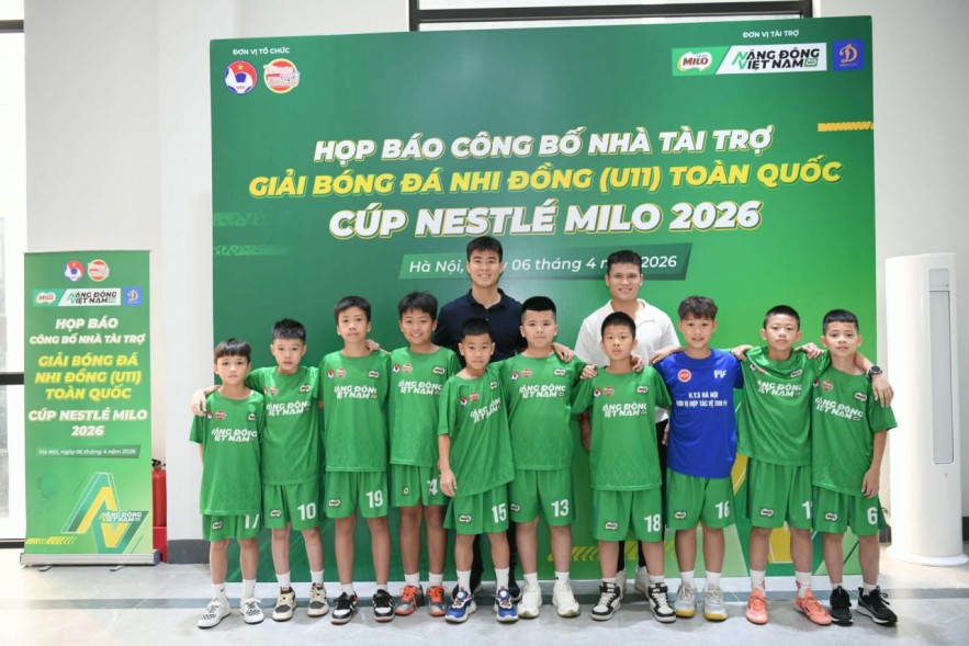 Nestlé MILO đồng hành Giải U11 toàn quốc 2026, lan tỏa tinh thần thể thao học đường Nestlé MILO đồng hành Giải U11 toàn quốc 2026, lan tỏa tinh thần thể thao học đường