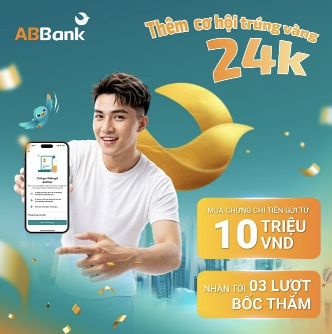 ABBank: Bùng nổ cơ hội trúng vàng cho khách hàng đăng ký chứng chỉ tiền gửi An Phúc