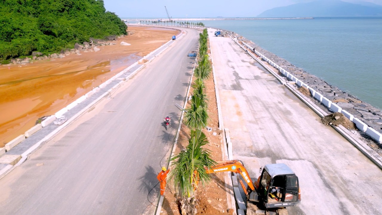 Dự án đường ven biển nối cảng Liên Chiểu là một trong những dự án đang hấp thụ tốt nhất nguồn đầu tư công tại Đà Nẵng