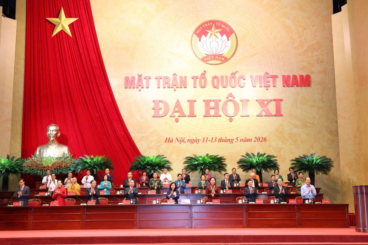 Phiên làm việc thứ nhất Đại hội đại biểu toàn quốc Mặt trận Tổ quốc Việt Nam lần thứ XI