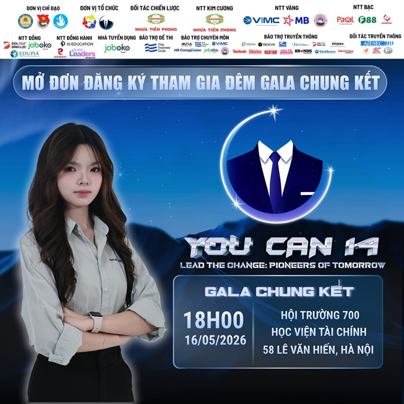 Chính thức mở đơn đăng ký tham dự Chung kết You Can 14 Chính thức mở đơn đăng ký tham dự chung kết You Can 14