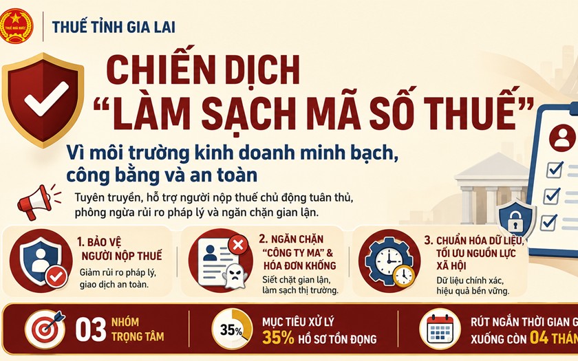 Thuế tỉnh Gia Lai triển khai chiến dịch làm sạch mã số thuế, vì môi trường KL99 com tặng +199k minh bạch