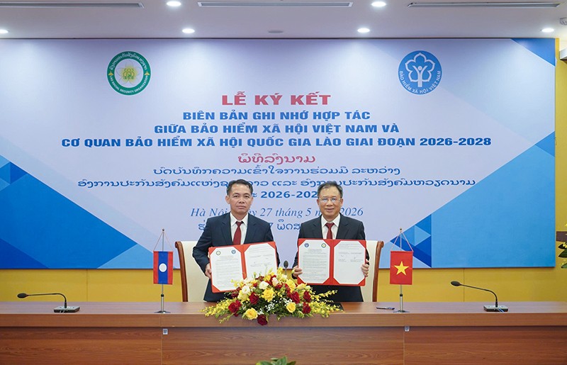 Việt Nam và Lào ký kết hợp tác về bảo hiểm xã hội giai đoạn 2026 - 2028