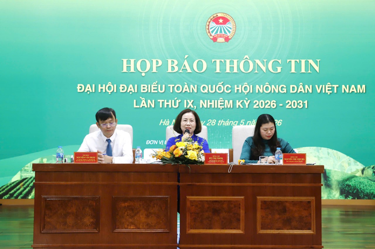 Sắp diễn ra Đại hội đại biểu toàn quốc Hội Nông dân Việt Nam lần thứ IX Sắp diễn ra Đại hội đại biểu toàn quốc Hội Nông dân Việt Nam lần thứ IX