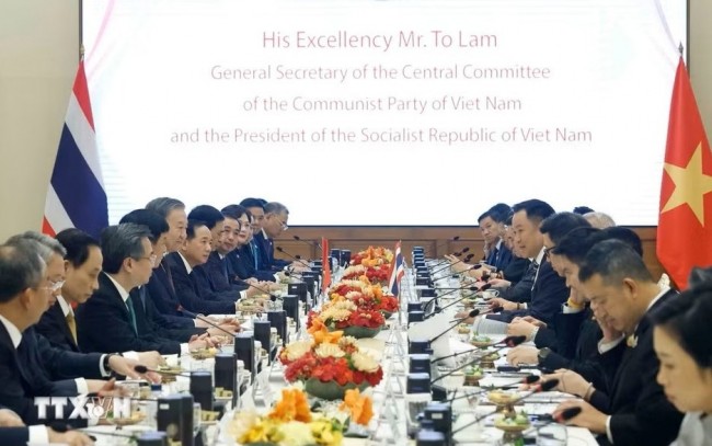 Tổng Bí thư, Chủ tịch nước Tô Lâm hội đàm với Thủ tướng Thái Lan Anutin Charnvirakul