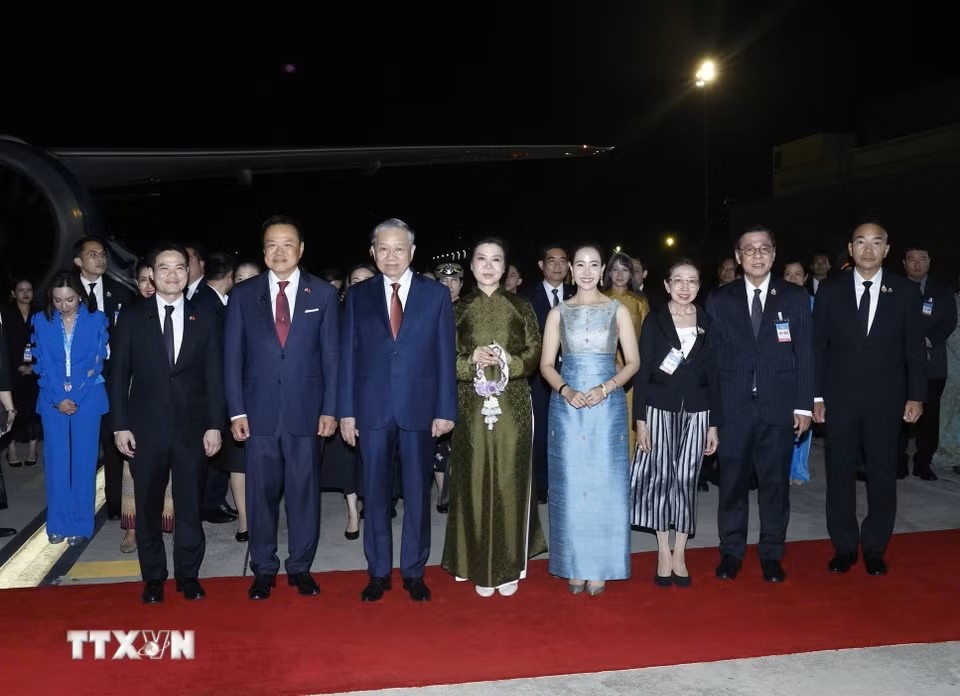 Tổng Bí thư, Chủ tịch nước Tô Lâm và Phu nhân kết thúc tốt đẹp chuyến thăm chính thức Thái Lan; lên đường thăm cấp KL99 đăng nhập tới Singapore