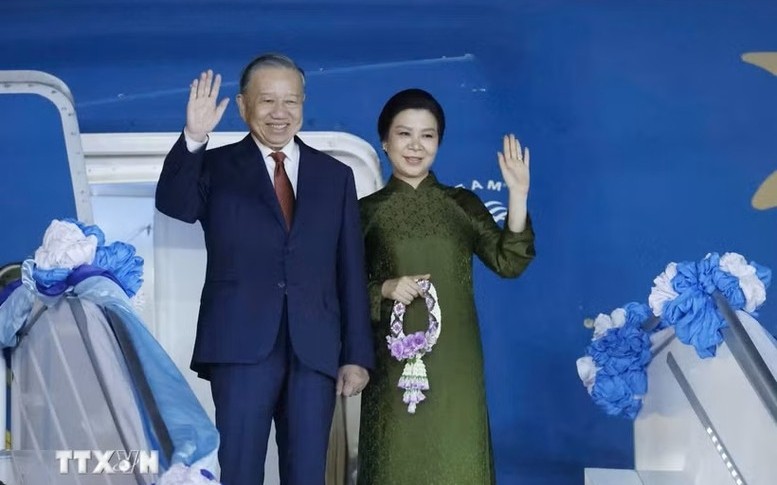 Tổng Bí thư, Chủ tịch nước Tô Lâm và Phu nhân kết thúc tốt đẹp chuyến thăm chính thức Thái Lan; lên đường thăm cấp KL99 đăng nhập tới Singapore