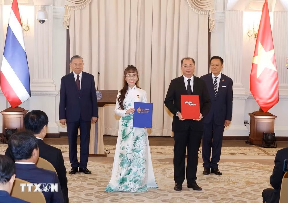 Tổng Bí thư, Chủ tịch nước Tô Lâm và Thủ tướng Thái Lan chứng kiến lễ trao văn kiện hợp tác và công bố Logo kỷ niệm 50 năm thiết lập quan hệ ngoại giao Việt Nam – Thái Lan