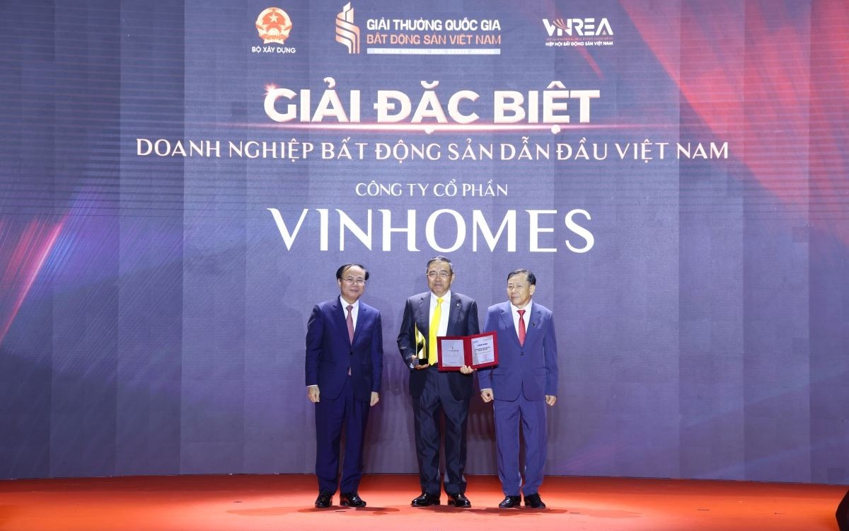 Vinhomes nhận “siêu giải thưởng” – dẫn đầu thị trường bất động sản Việt Nam