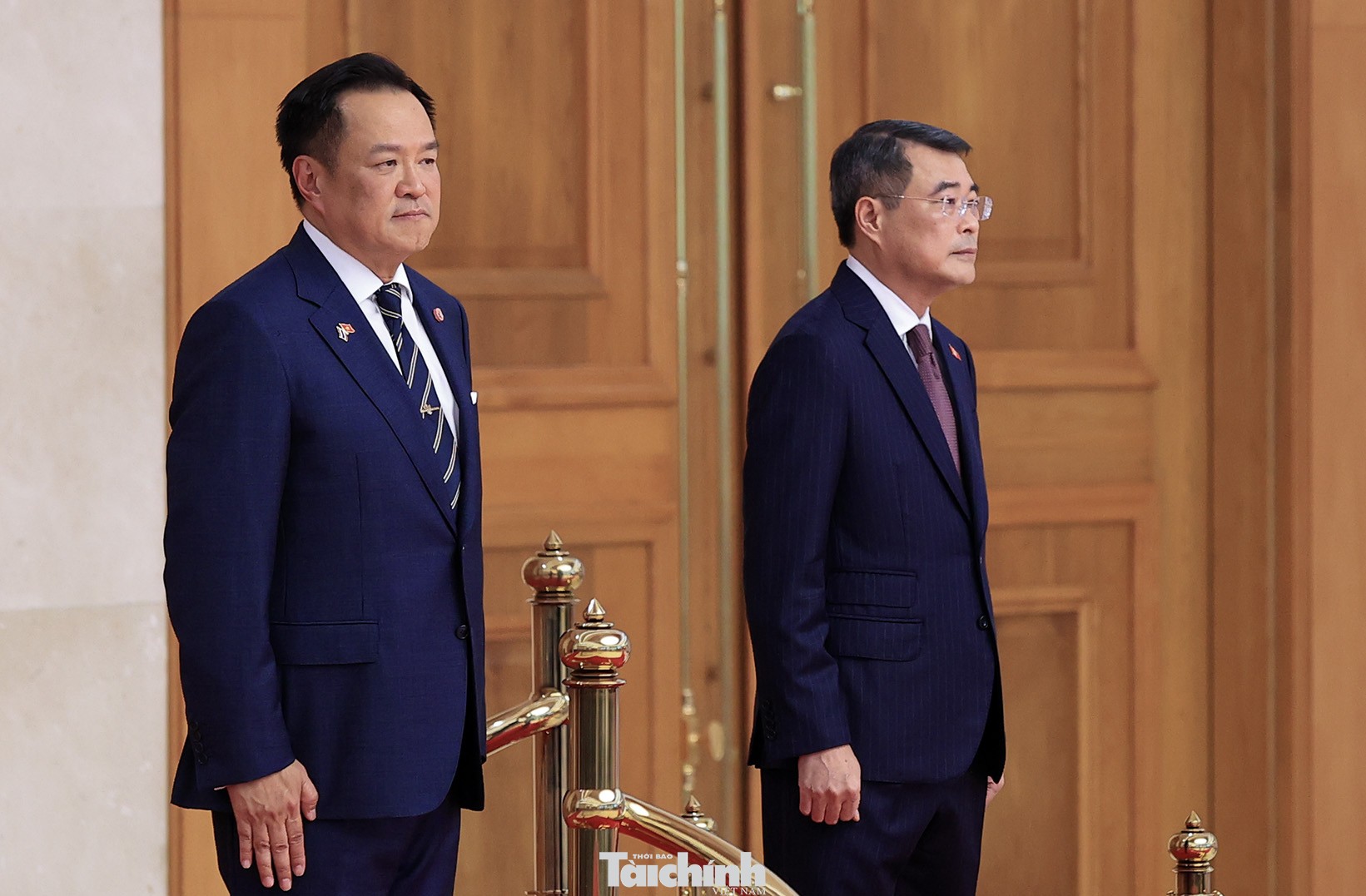 Thủ tướng Lê Minh Hưng đón chính thức Thủ tướng Thái Lan Anutin Charnvirakul Thủ tướng Lê Minh Hưng đón chính thức Thủ tướng Thái Lan Anutin Charnvirakul