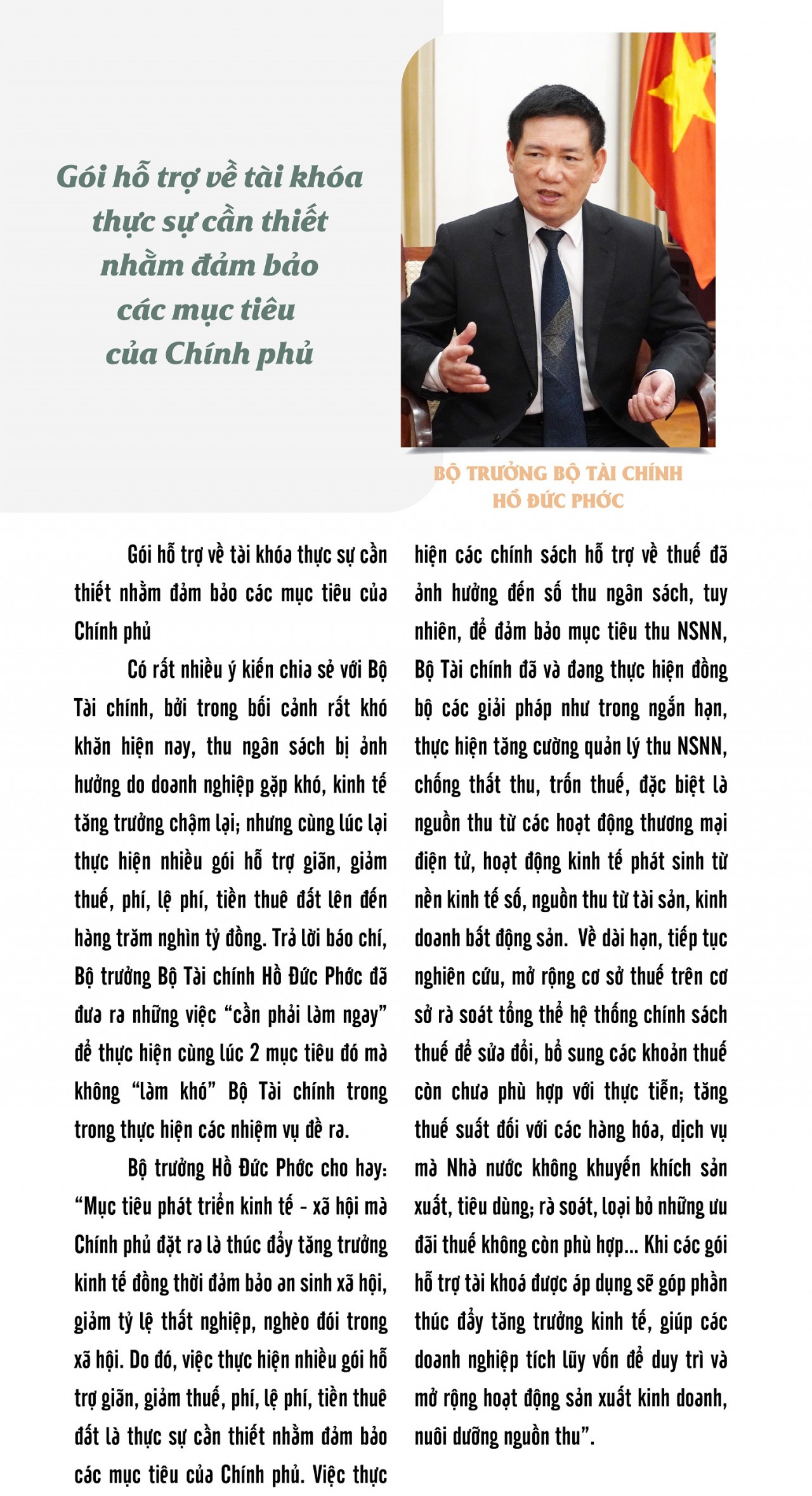 Chính sách tài khóa - “Chìa khóa” thành công của Chương trình phục hồi và phát triển kinh tế- xã hội